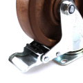 5  inches medium duty plate heat resisting casters with brake